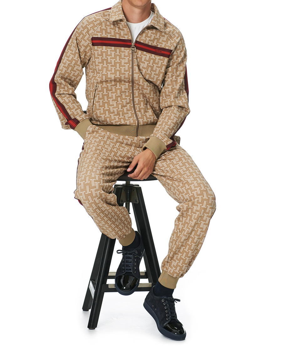 Herre | Gensere | Lanvin | Monogram Track Sweater Tan