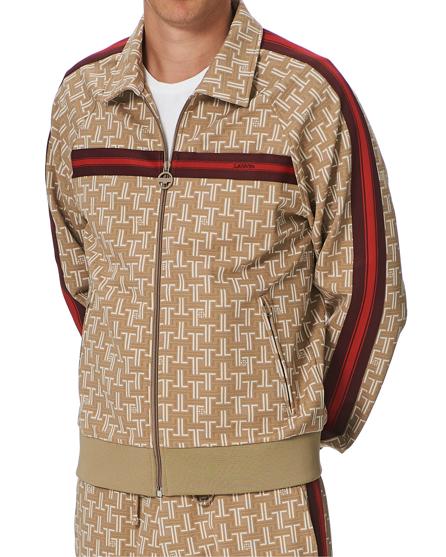 Herre | Gensere | Lanvin | Monogram Track Sweater Tan