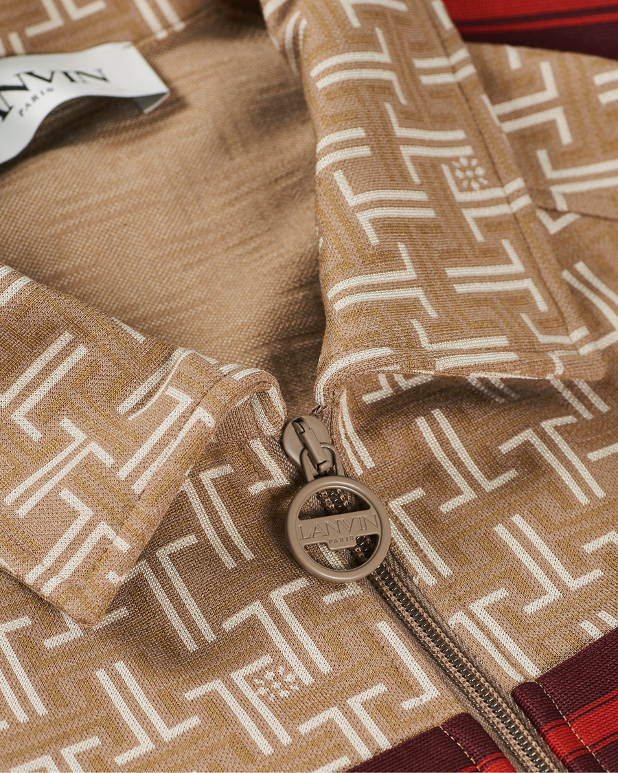 Herre | Gensere | Lanvin | Monogram Track Sweater Tan