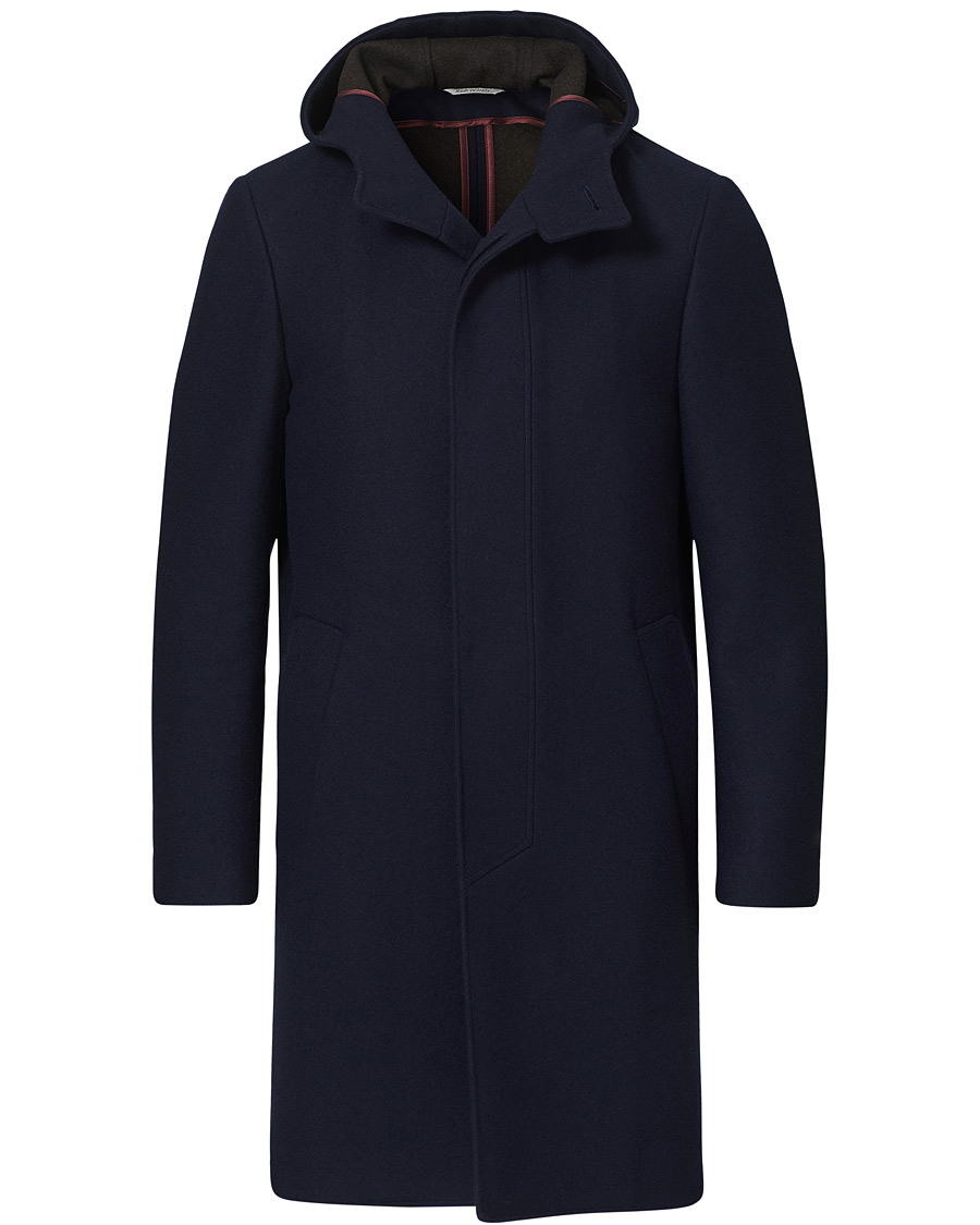 Herre | Jakker | Canali | Soft Wool Duffelcoat Navy