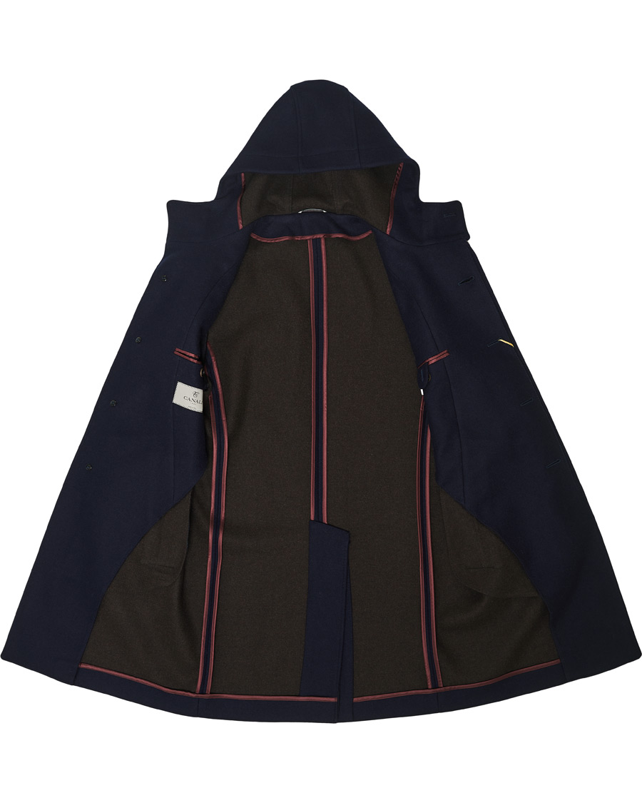 Herre | Jakker | Canali | Soft Wool Duffelcoat Navy