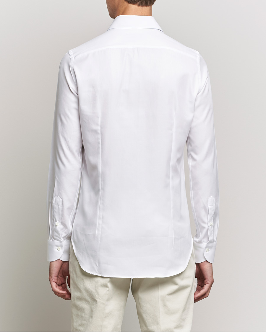 Herre | Skjorter | Canali | Slim Fit Cotton Shirt White