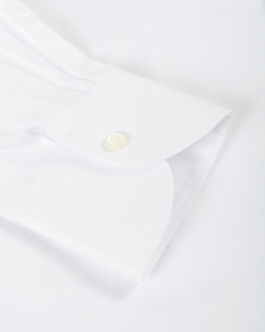 Herre | Skjorter | Canali | Slim Fit Cotton Shirt White