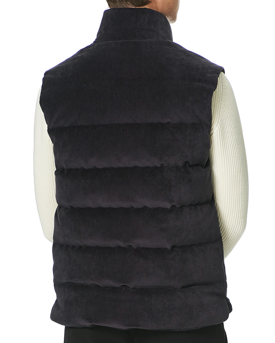Herre | Jakker | Moncler | Tibb Corduroy Down Vest Navy