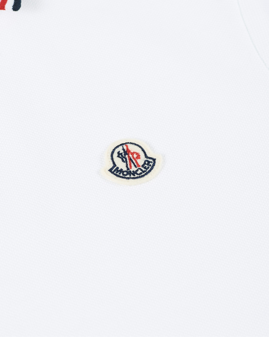 Herre | Pikéer | Moncler | Logo Tipped Polo White