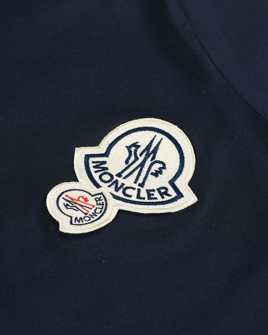 Herre | T-Shirts | Moncler | Patch Logo Tee Navy