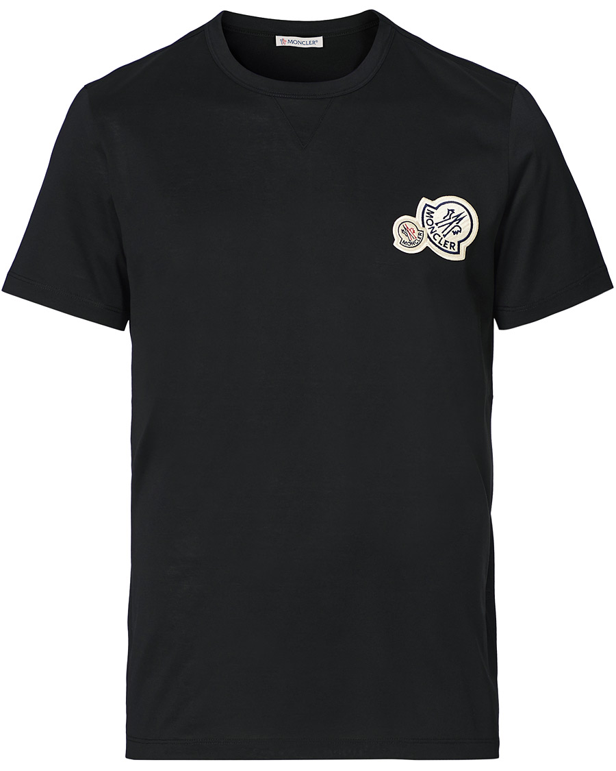 Herre | T-Shirts | Moncler | Patch Logo Tee Black