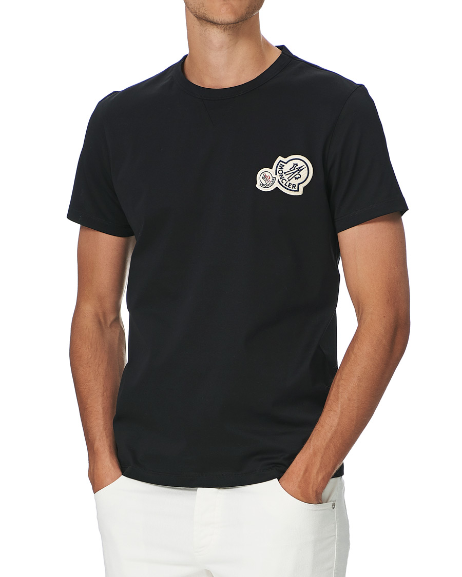Herre | T-Shirts | Moncler | Patch Logo Tee Black