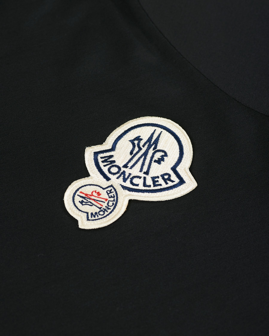 Herre | T-Shirts | Moncler | Patch Logo Tee Black