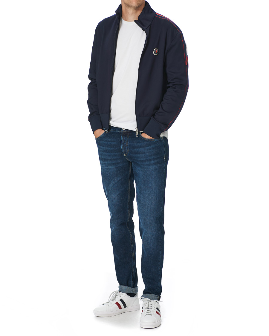 Herre | Gensere | Moncler | Full Zip Sweater Navy