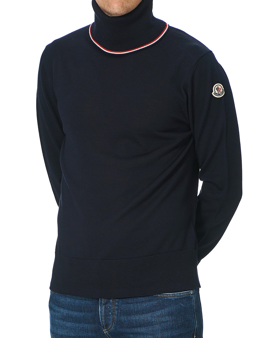 Herre | Gensere | Moncler | Wool Turtleneck Navy
