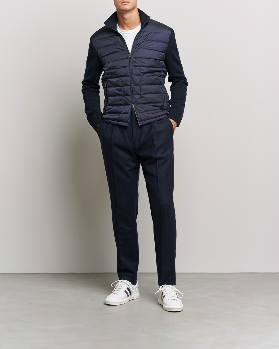 Herre | Gensere | Moncler | Hybrid Zip Sweater Navy