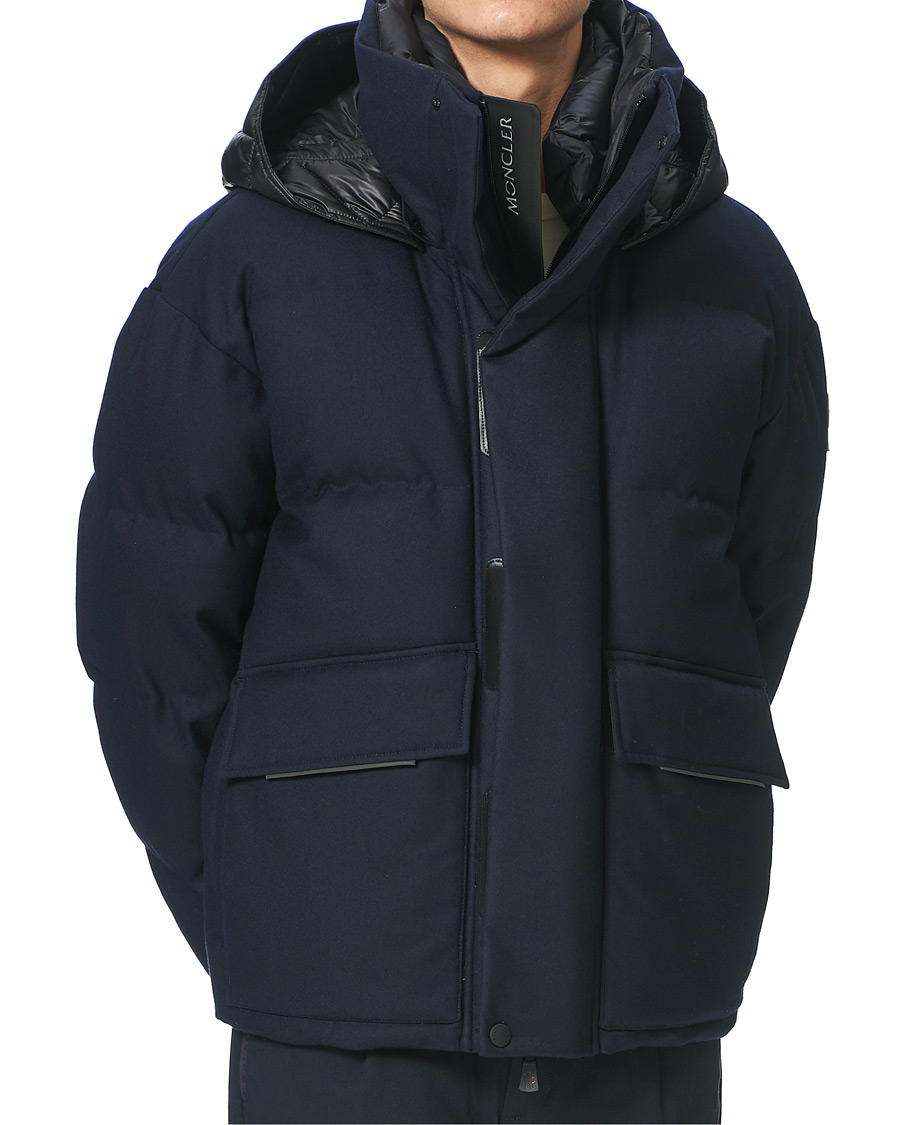 Herre | Jakker | Moncler Grenoble | Gressan English Flannel Down Jacket Navy