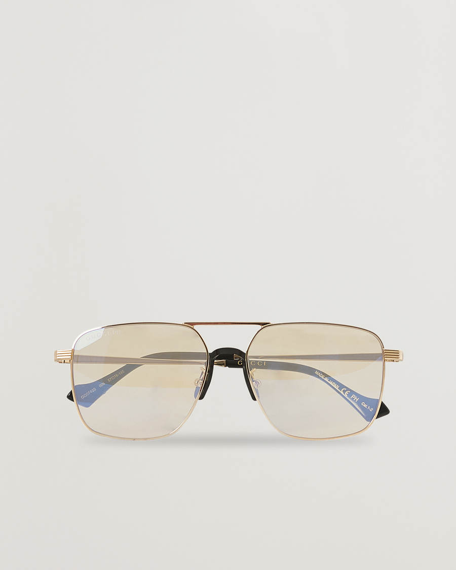 Herre | Gucci GG0743S Photochromic Sunglasses Shiny Endura Gold | Gucci | GG0743S Photochromic Sunglasses Shiny Endura Gold