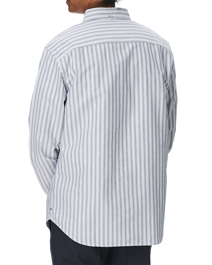 Herre | Skjorter | Club Monaco | Mix Striped Oxford Shirt Navy