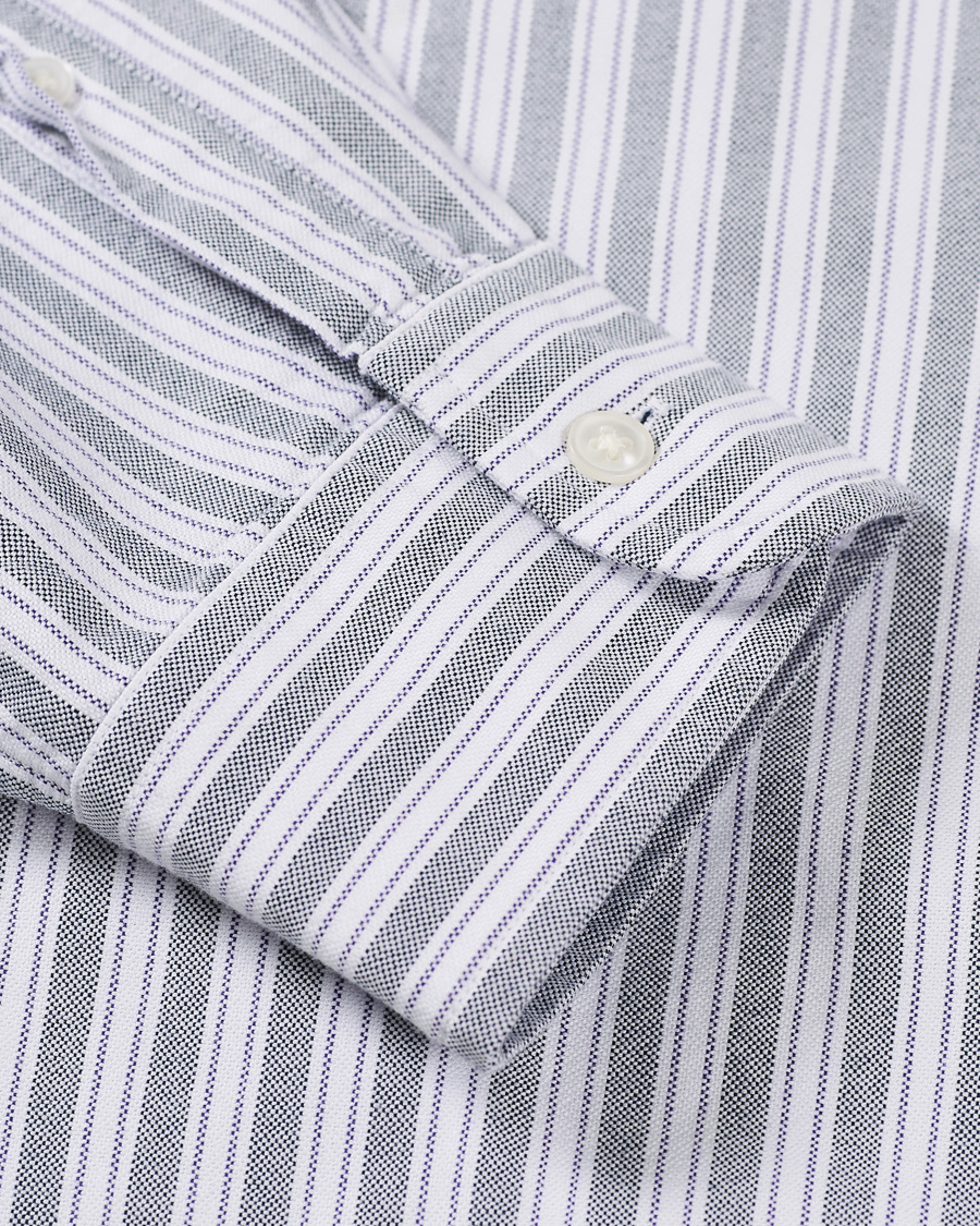 Herre | Skjorter | Club Monaco | Mix Striped Oxford Shirt Navy