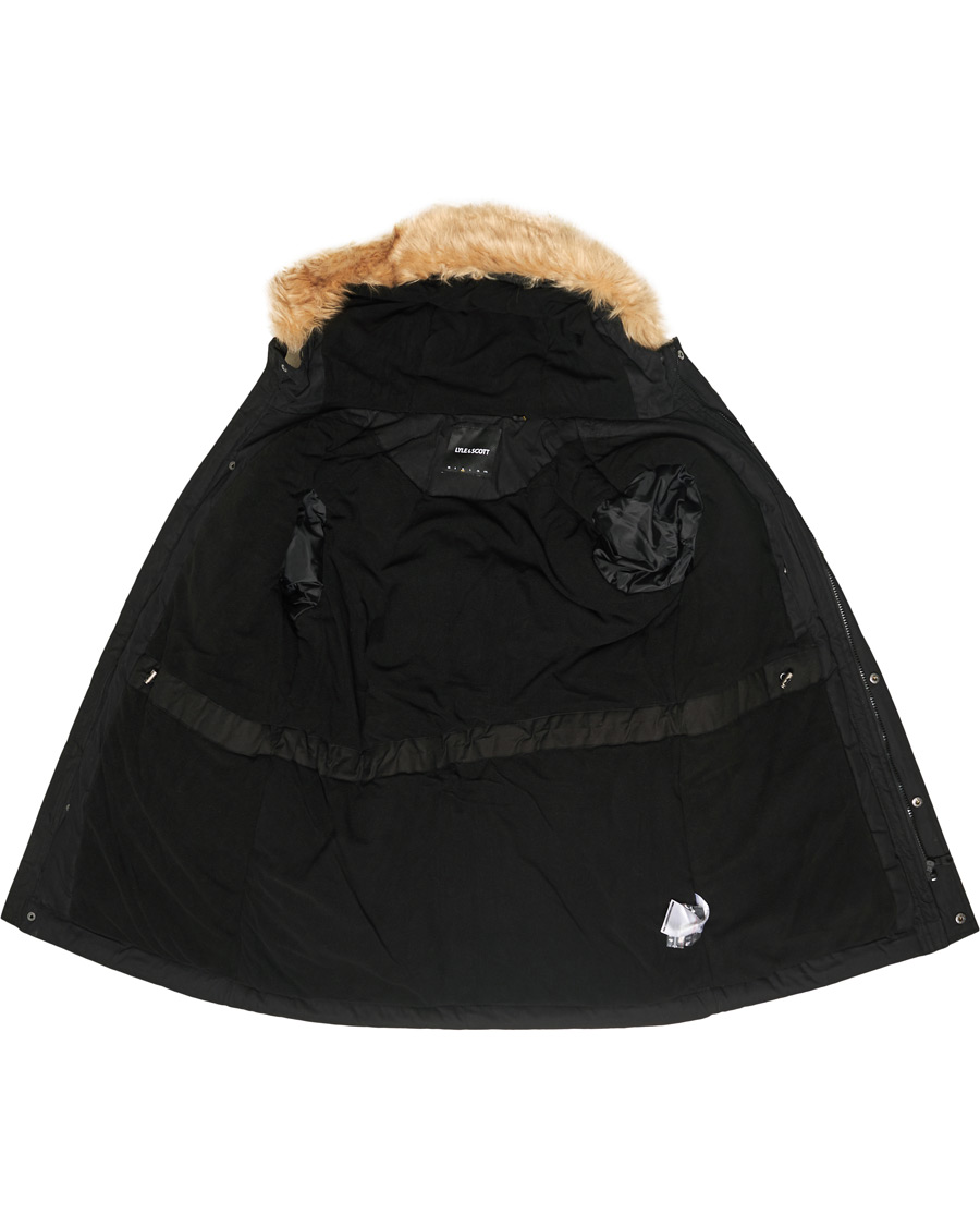 Herre | Jakker | Lyle & Scott | Winter Weight Micro Fleece Parka Black