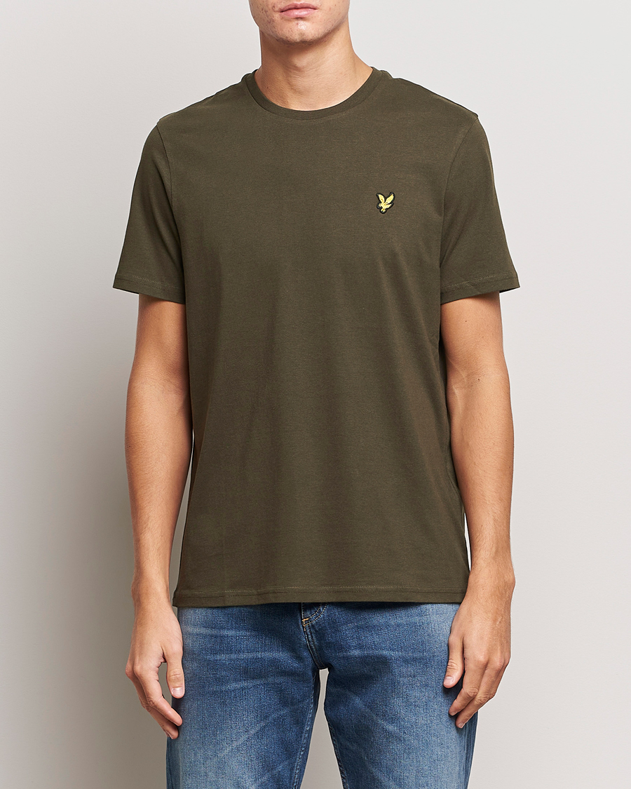 Herre | T-Shirts | Lyle & Scott | Cotton Crew Neck T-Shirt Olive