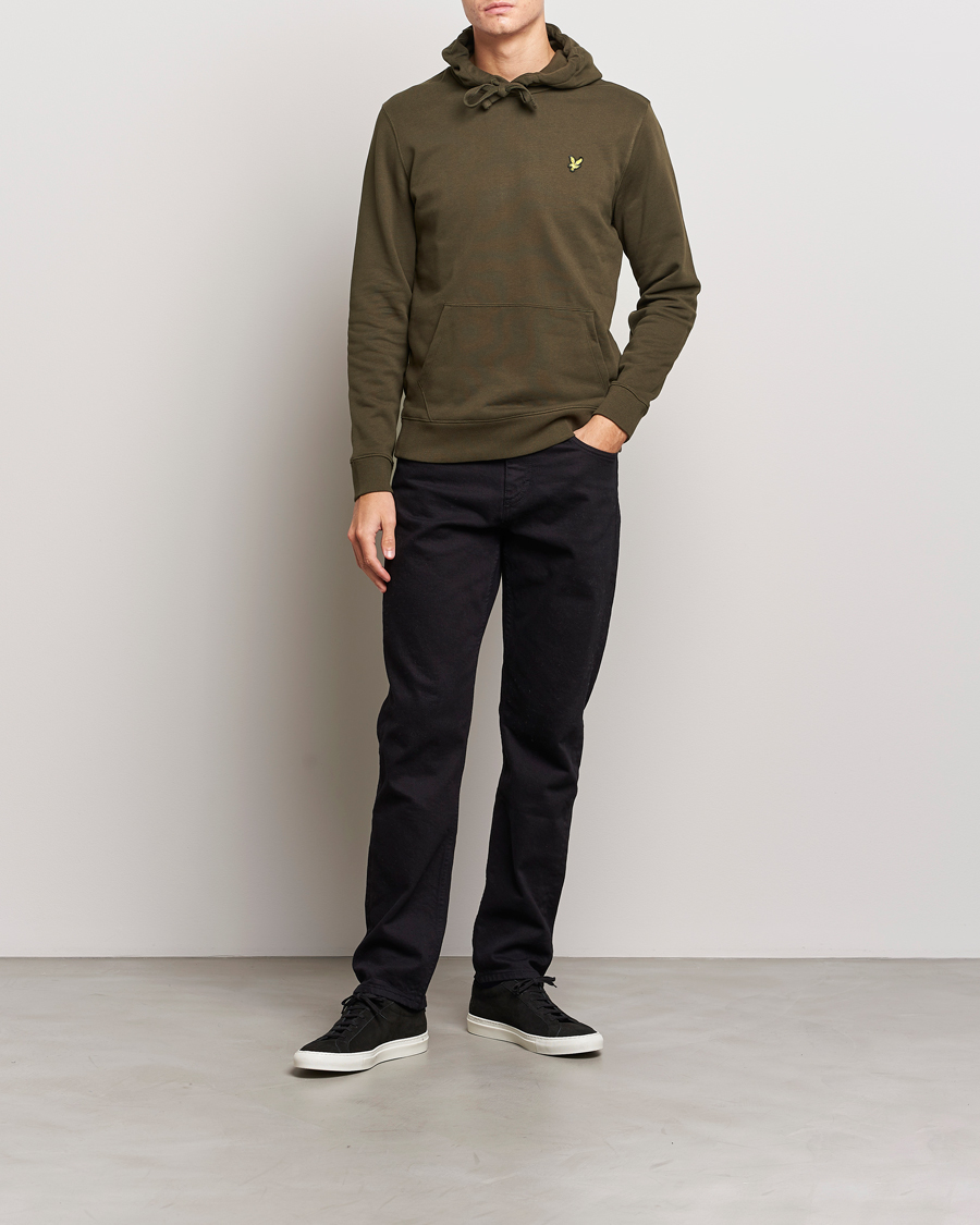 Herre | Gensere | Lyle & Scott | Organic Cotton Pullover Hoodie Olive