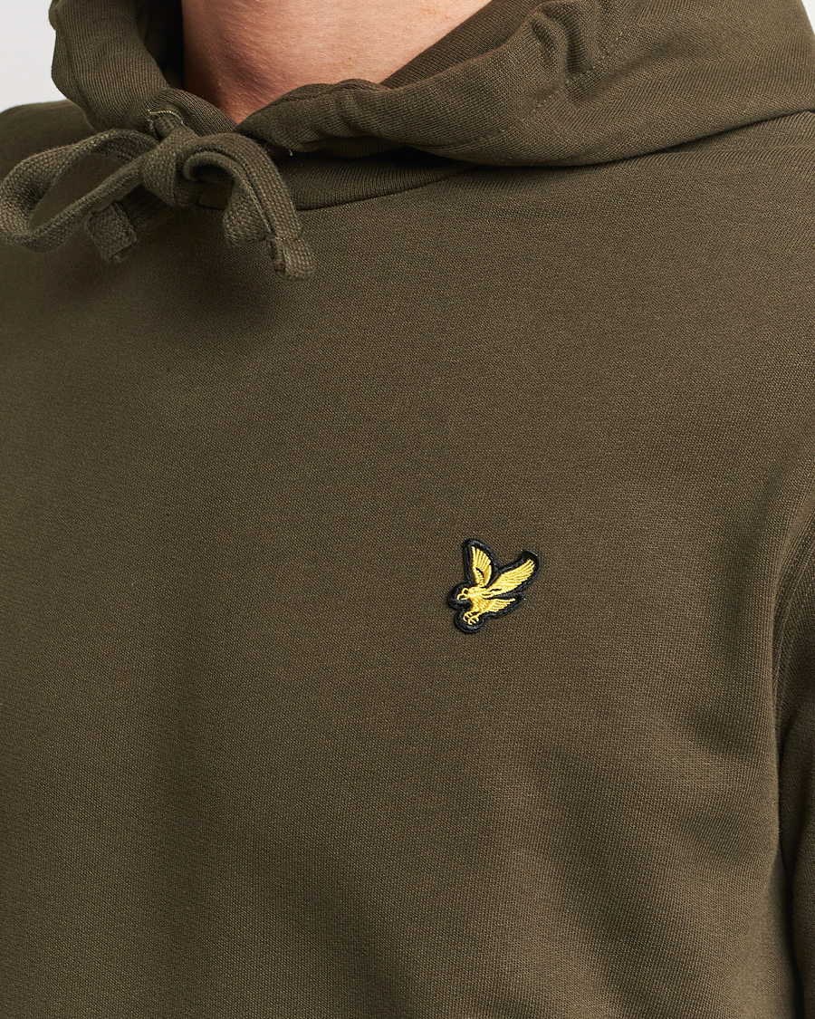 Herre | Gensere | Lyle & Scott | Organic Cotton Pullover Hoodie Olive