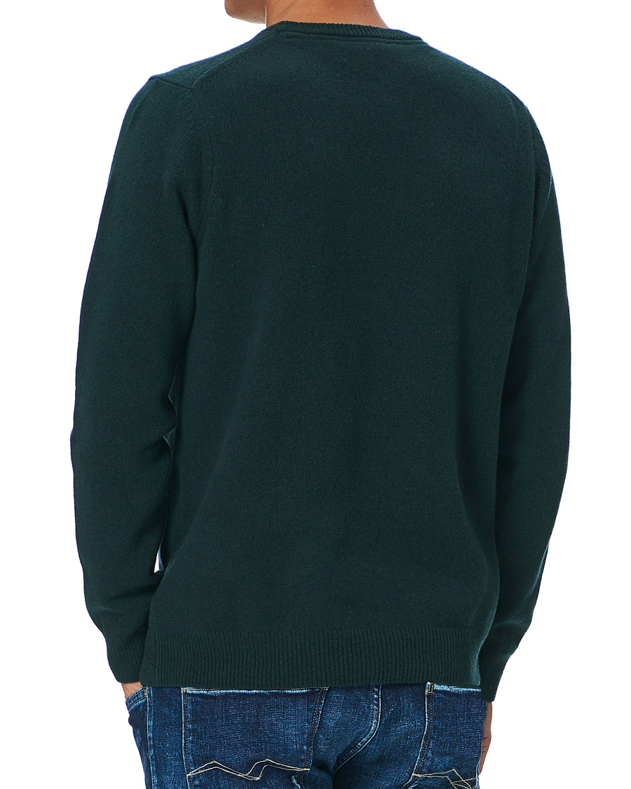 Herre | Gensere | Lyle & Scott | Lambswool Crew Neck Pullover Dark Green Marl