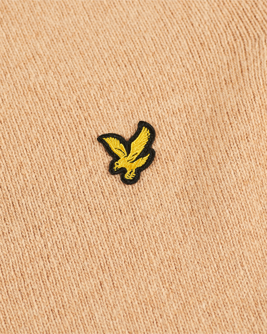 Herre | Gensere | Lyle & Scott | Lambswool Crew Neck Pullover Tan Marl