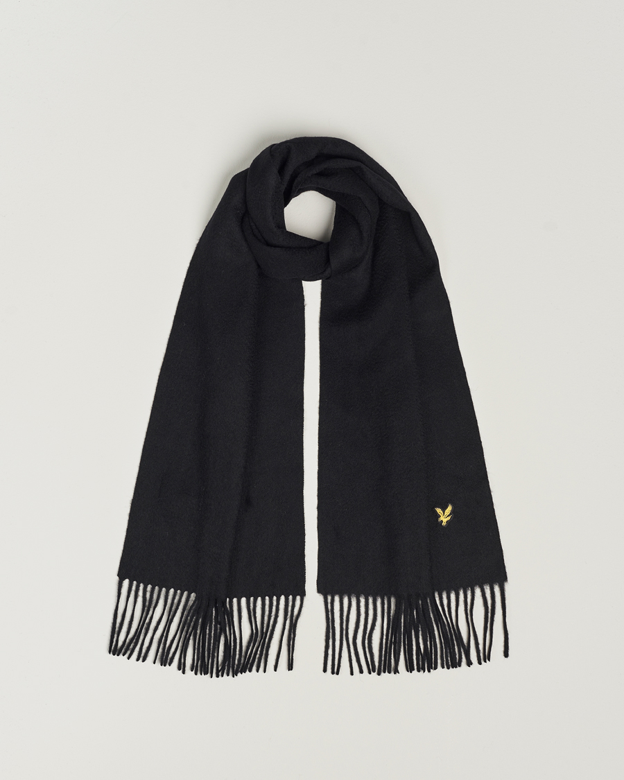 Herre | Lyle & Scott Lambswool Scarf True Black | Lyle & Scott | Lambswool Scarf True Black