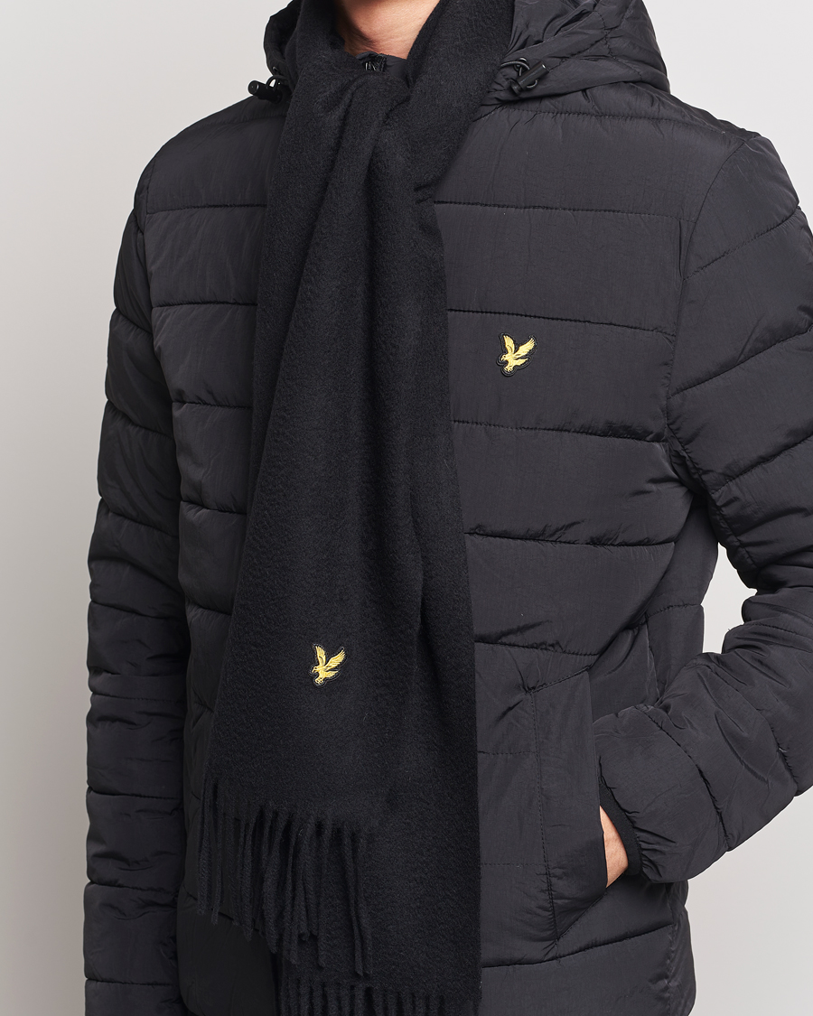 Herre | Lyle & Scott Lambswool Scarf True Black | Lyle & Scott | Lambswool Scarf True Black