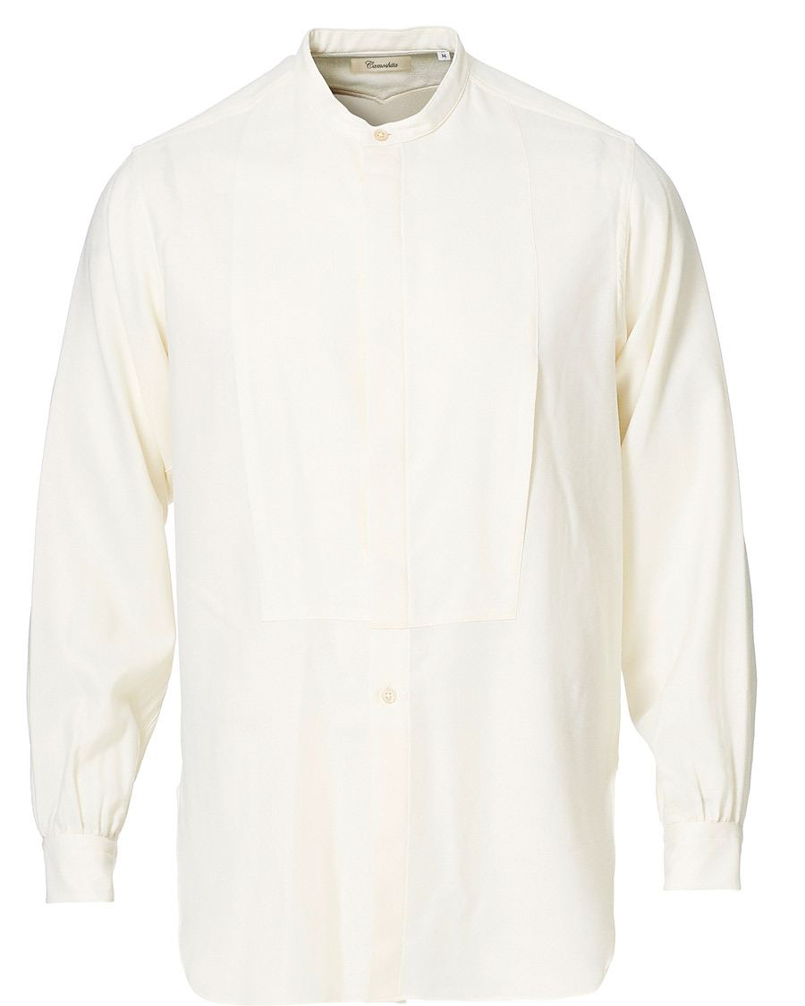 Herre | Skjorter | Camoshita | Band Collar Shirt Off White