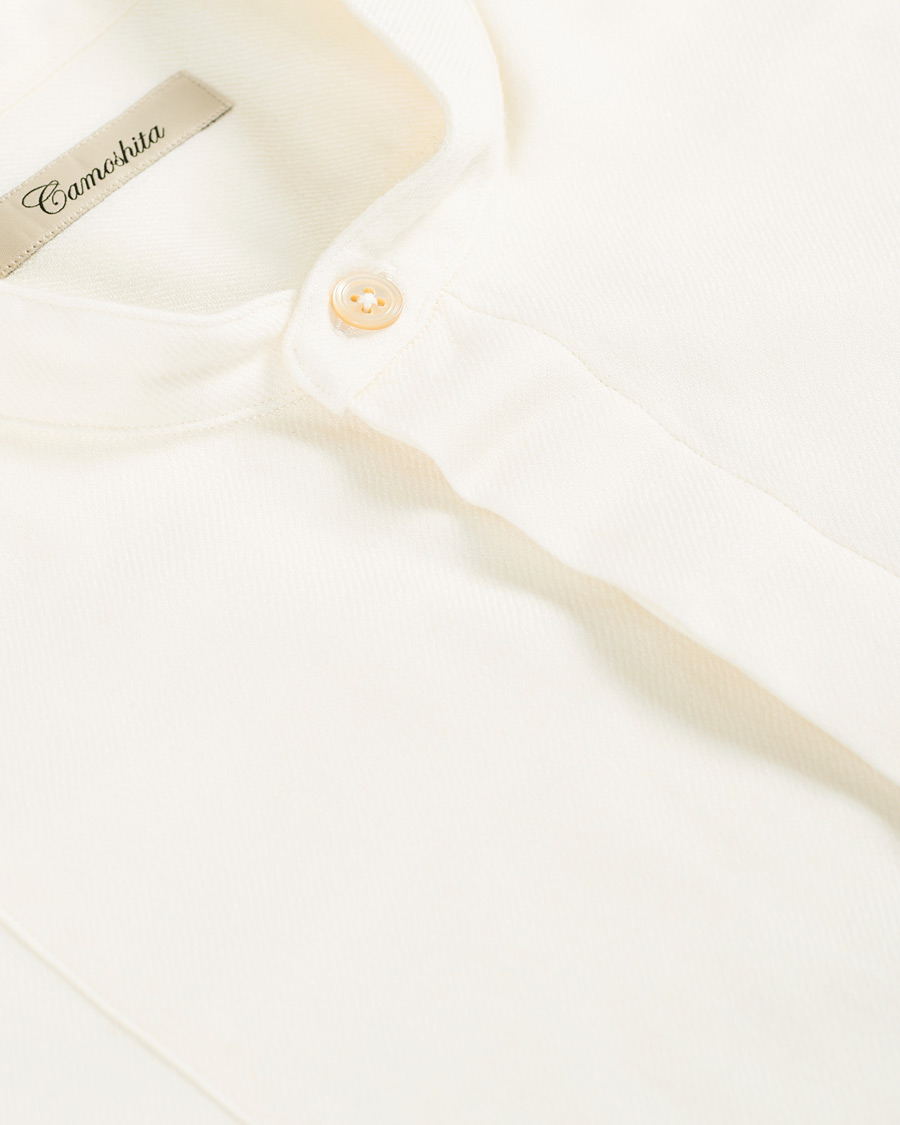 Herre | Skjorter | Camoshita | Band Collar Shirt Off White