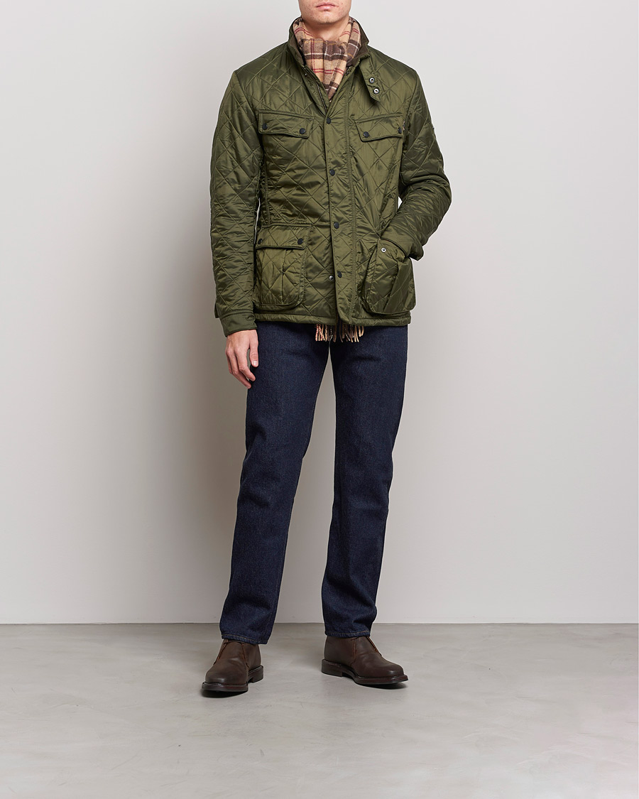 Herre | Jakker | Barbour International | Ariel Polarquilt International Jacket Olive