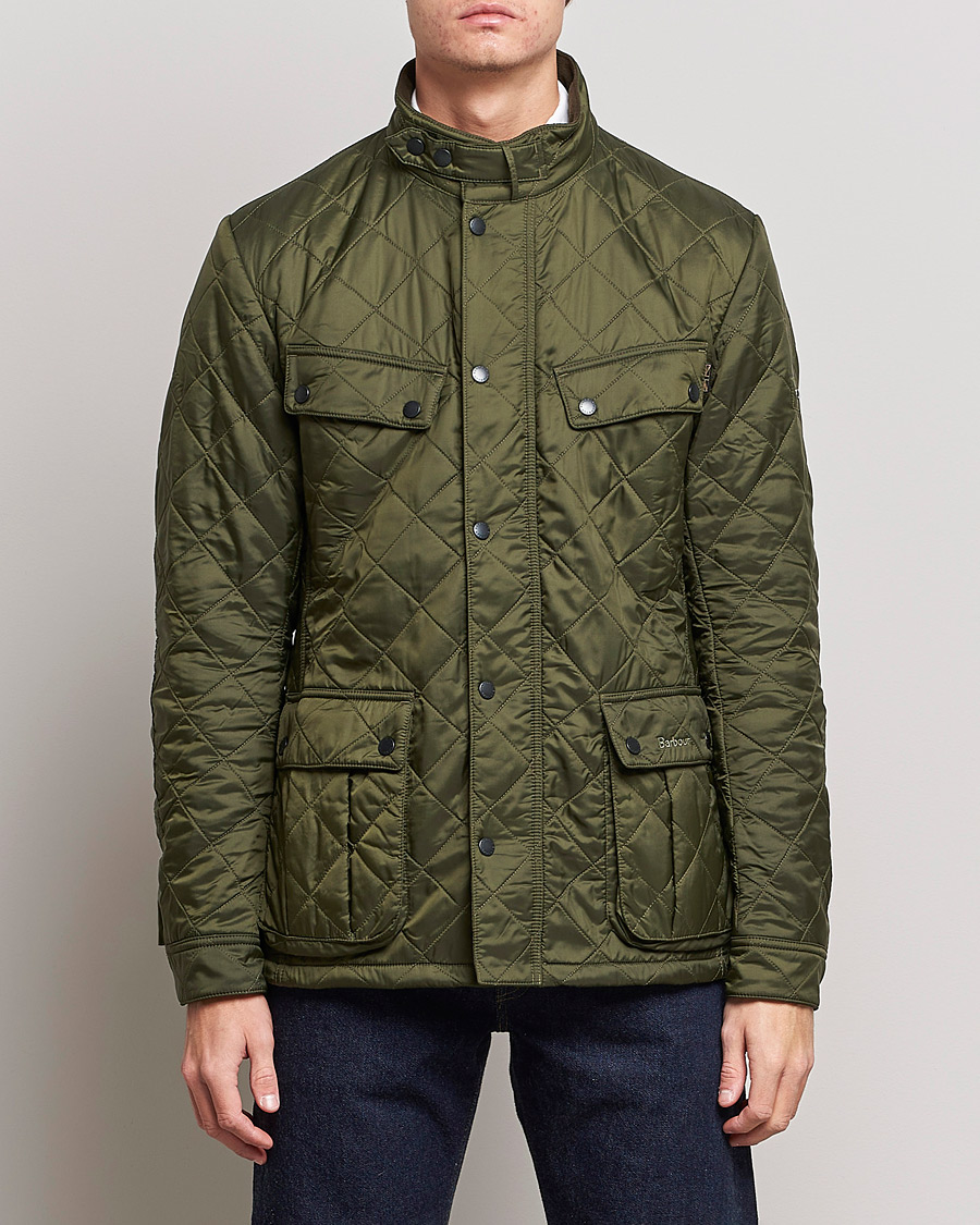 Herre | Jakker | Barbour International | Ariel Polarquilt International Jacket Olive