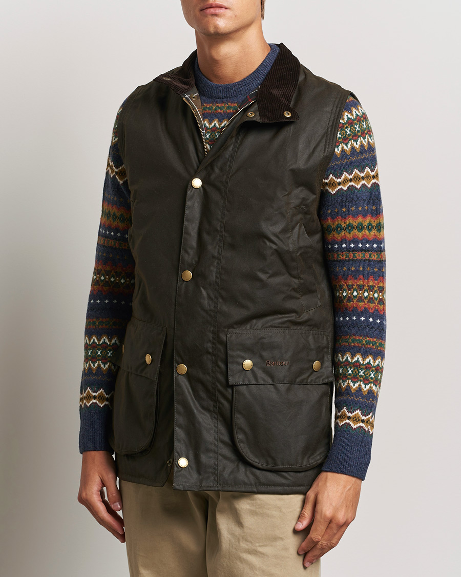 Herre | Jakker | Barbour Lifestyle | Westmorlan Wax Gilet Olive