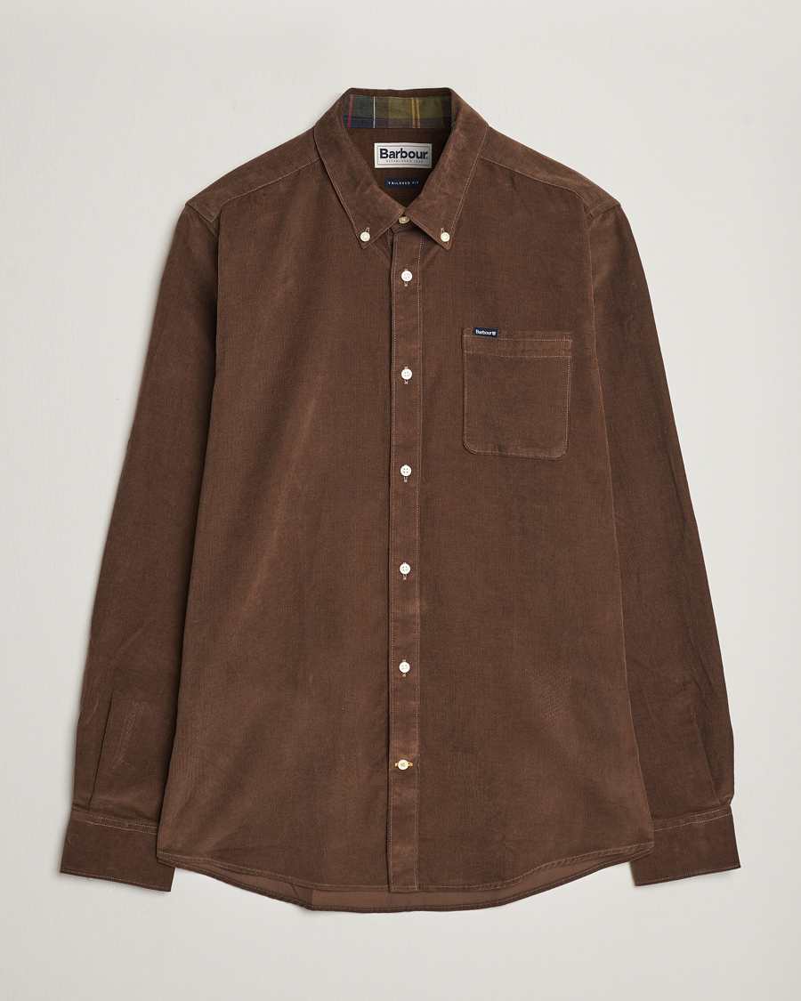 Herre | Skjorter | Barbour Lifestyle | Ramsey Corduroy Shirt Brown