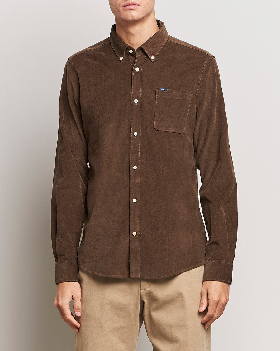 Herre | Skjorter | Barbour Lifestyle | Ramsey Corduroy Shirt Brown
