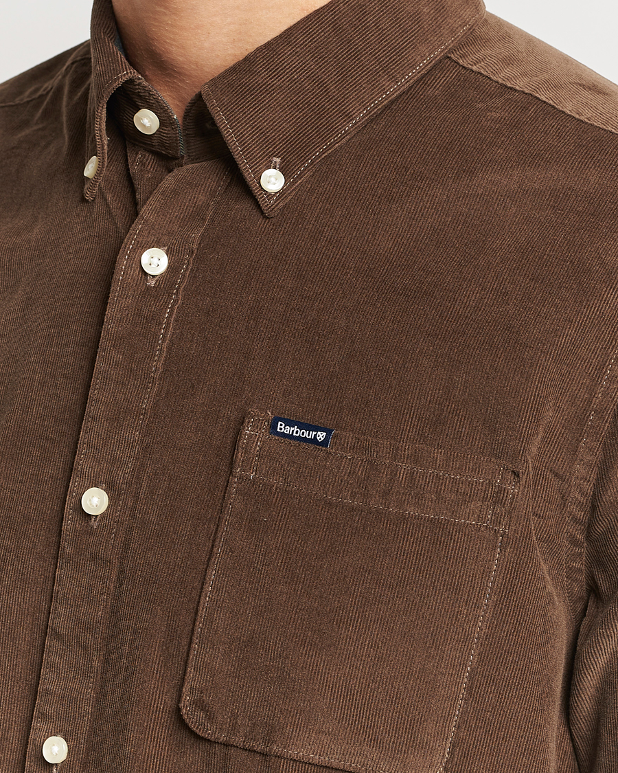 Herre | Skjorter | Barbour Lifestyle | Ramsey Corduroy Shirt Brown