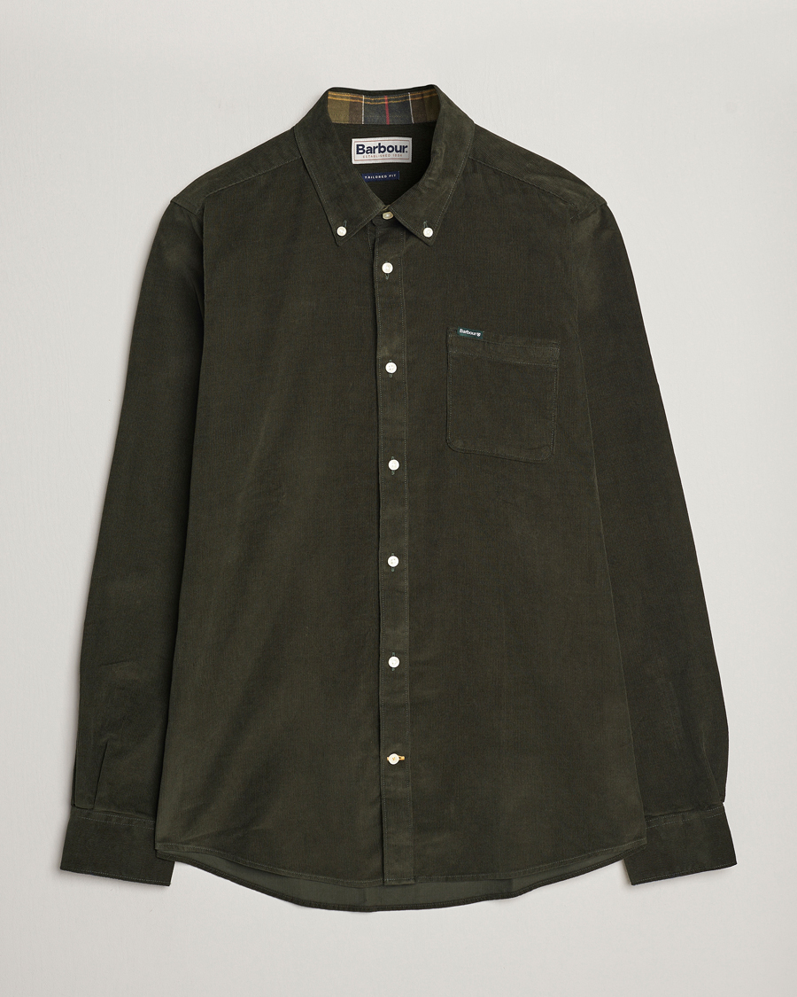 Herre | Skjorter | Barbour Lifestyle | Ramsey Corduroy Shirt Forest