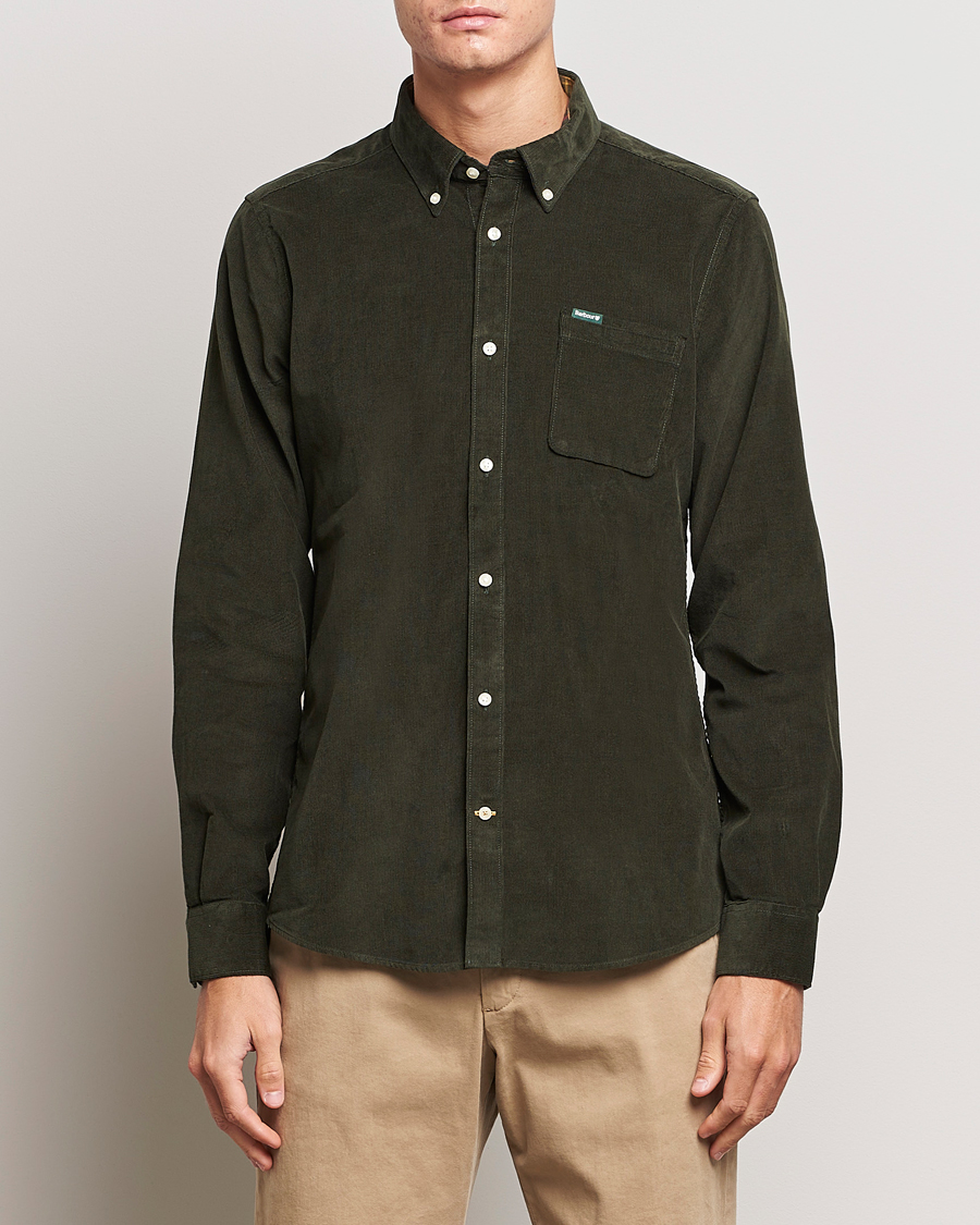 Herre | Skjorter | Barbour Lifestyle | Ramsey Corduroy Shirt Forest