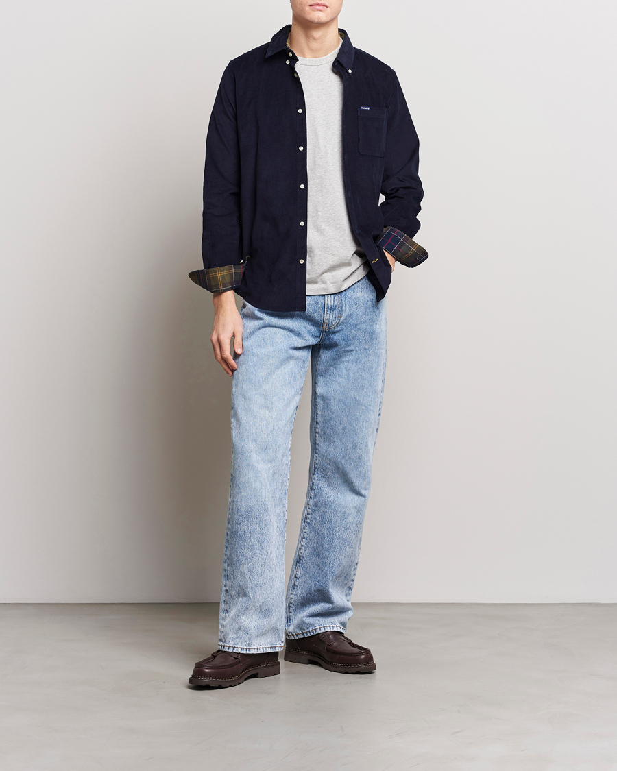Herre | Skjorter | Barbour Lifestyle | Ramsey Corduroy Shirt Navy