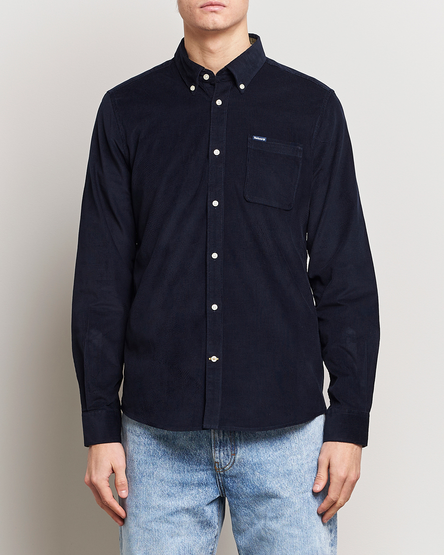 Herre | Skjorter | Barbour Lifestyle | Ramsey Corduroy Shirt Navy