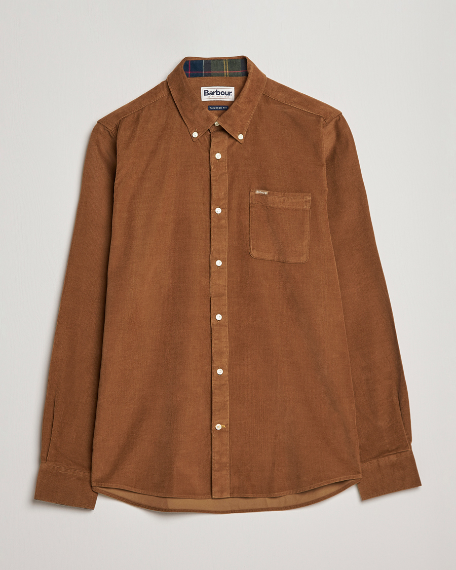 Herre | Skjorter | Barbour Lifestyle | Ramsey Corduroy Shirt Sandstone