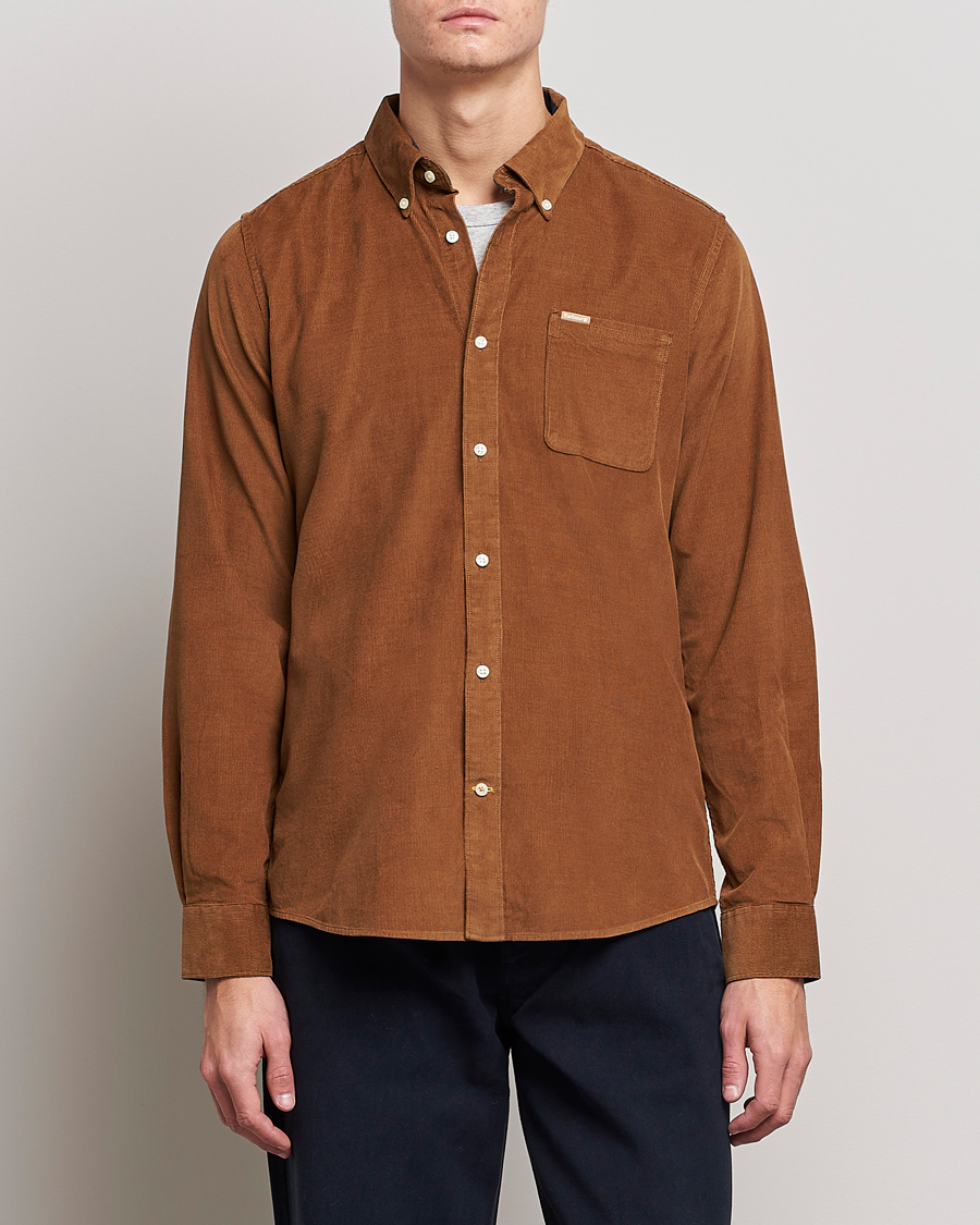 Herre | Cordfløyelskjorter | Barbour Lifestyle | Ramsey Corduroy Shirt Sandstone