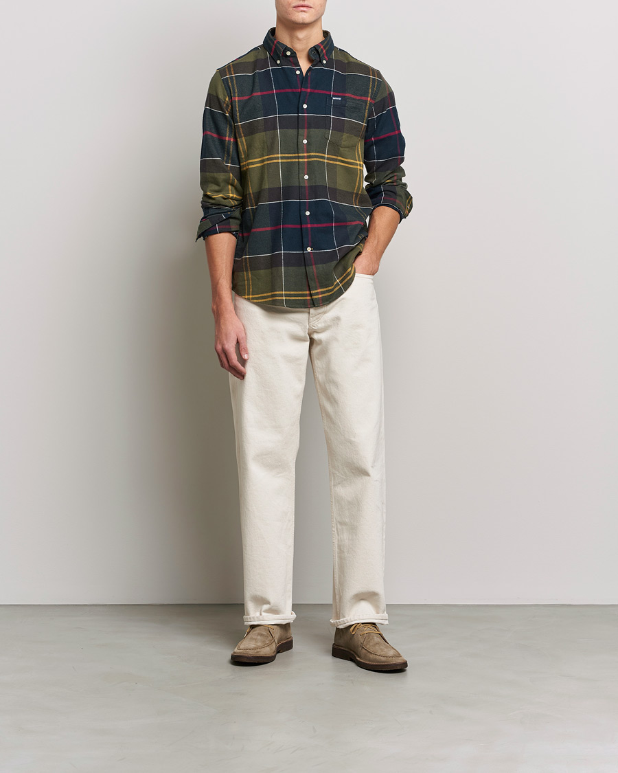 Herre | Skjorter | Barbour Lifestyle | Ederton Flannel Check Shirt Classic Tartan