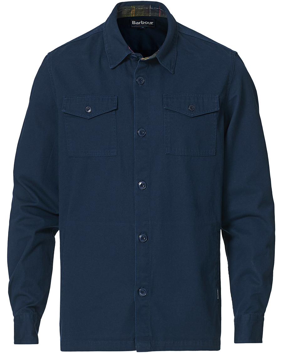 Herre | Skjorter | Barbour Lifestyle | Essential Twill Overshirt Navy