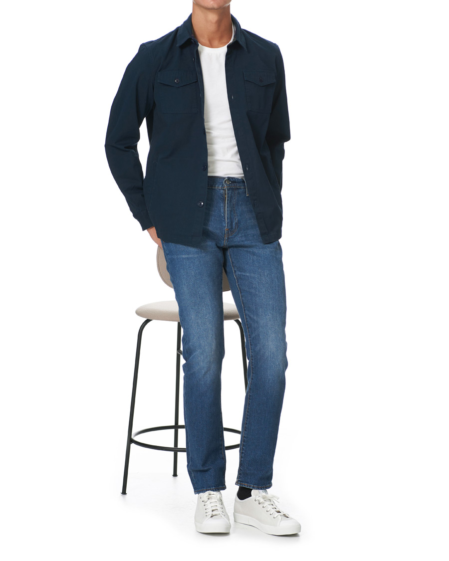 Herre | Skjorter | Barbour Lifestyle | Essential Twill Overshirt Navy