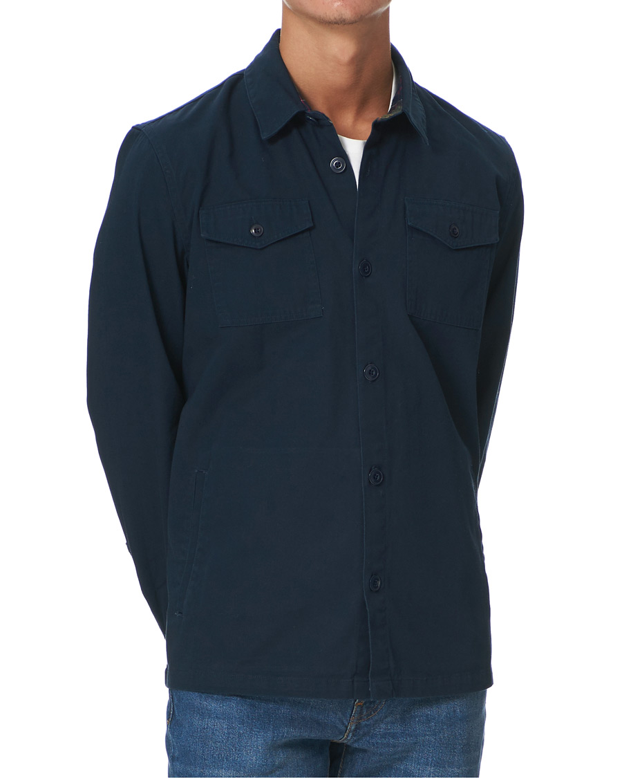 Herre | Skjorter | Barbour Lifestyle | Essential Twill Overshirt Navy