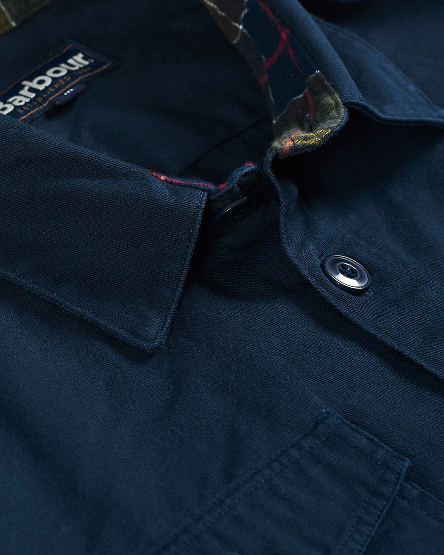 Herre | Skjorter | Barbour Lifestyle | Essential Twill Overshirt Navy