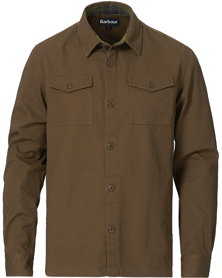 Herre | Skjorter | Barbour Lifestyle | Essential Twill Overshirt Sandstone