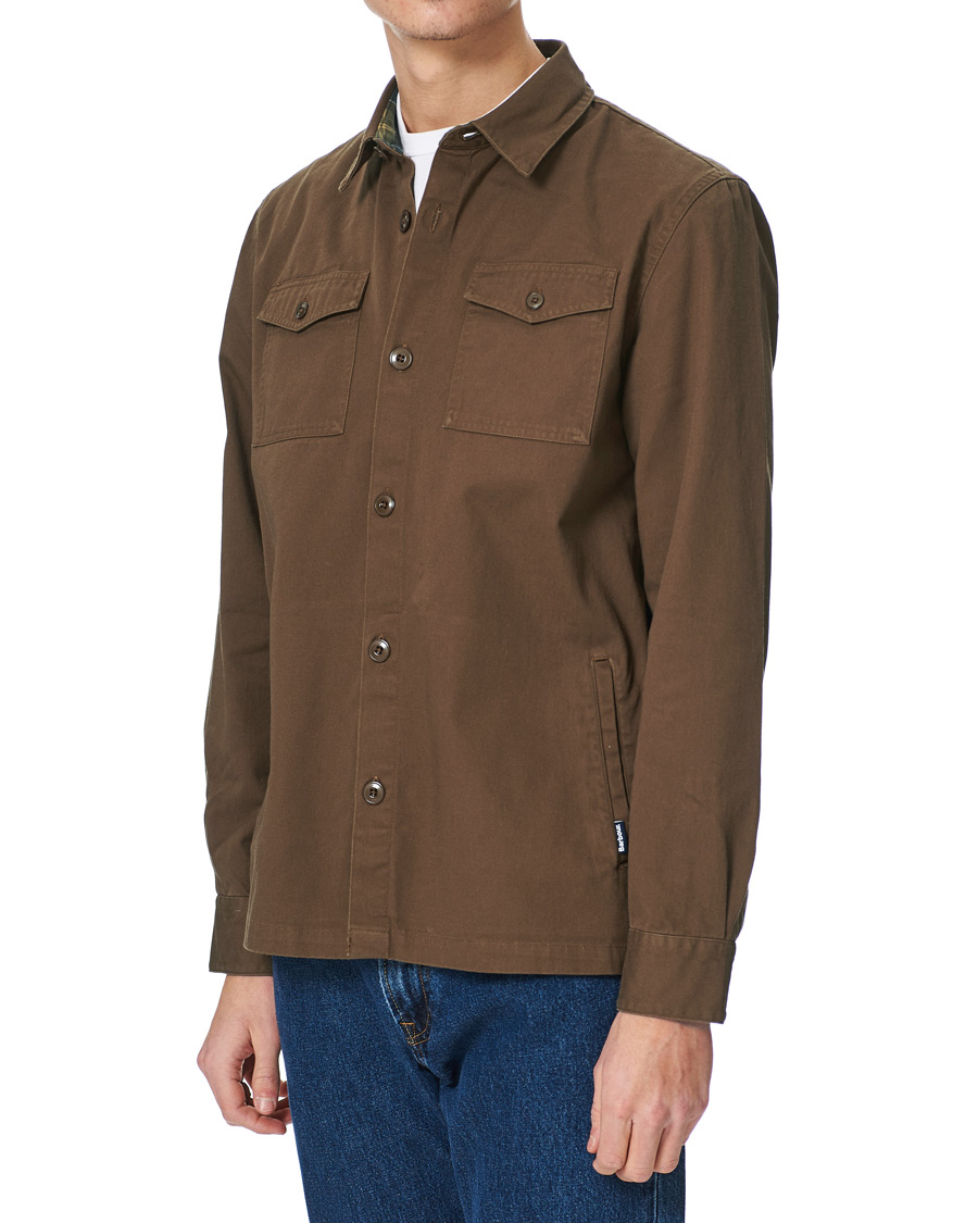 Herre | Skjorter | Barbour Lifestyle | Essential Twill Overshirt Sandstone