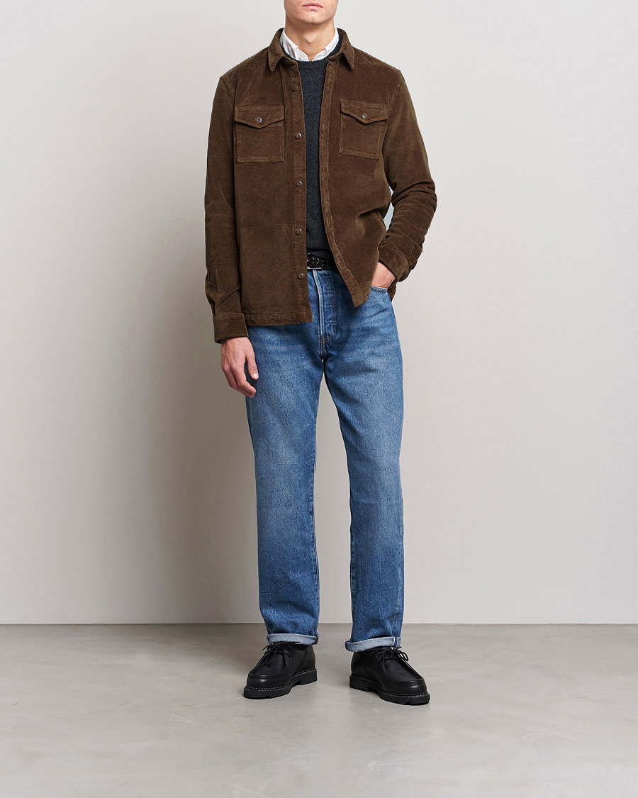 Herre | Skjorter | Barbour Lifestyle | Corduroy Overshirt French Sandstone
